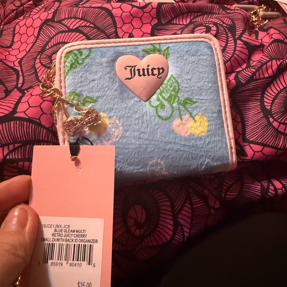 Juicy Couture retro cherry blue Wallet